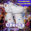 Tenis clásicos blancos – comodidad diaria + colegio
